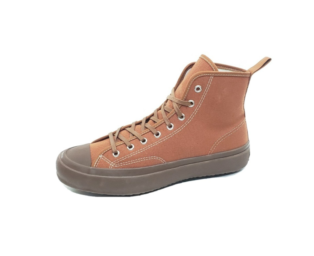 Moonstar Hi Basket Unisex High Top Sneakers Brown Canvas Size 5